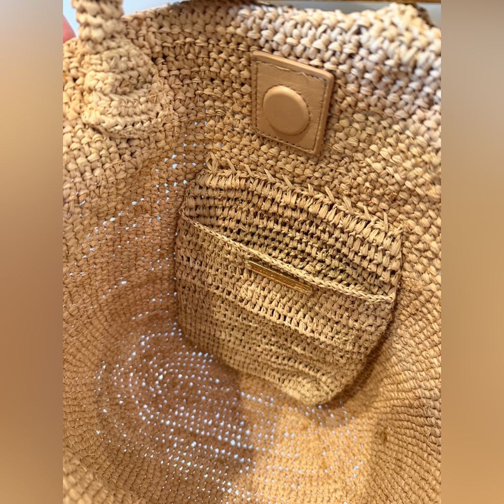 Loeffler Randall Cyrus Raffia Ruffle Tote - Picture 2 of 10